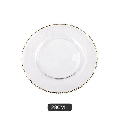 Elegant Gold - Rimmed European Glass Dish Set - Volaia