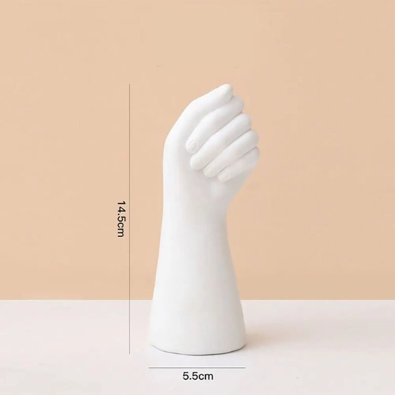 Elegant Hand - Shaped Ceramic Vase for Home Decor - Volaia