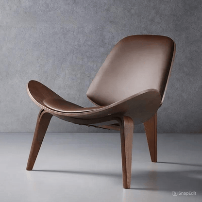 Elegant Shell Chair - Retro Danish Design - Volaia