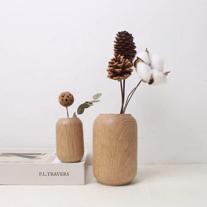 Elegant Wooden Decorative Vases for Home Decor - Volaia