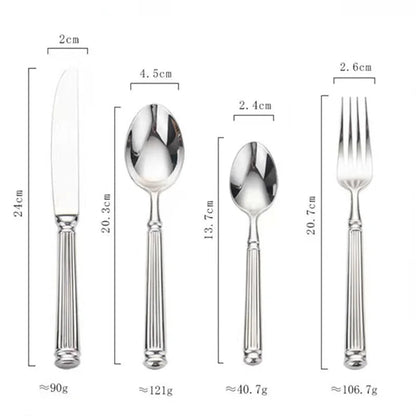 Luxury 18/10 Stainless Steel Cutlery Set - 4pcs - Volaia