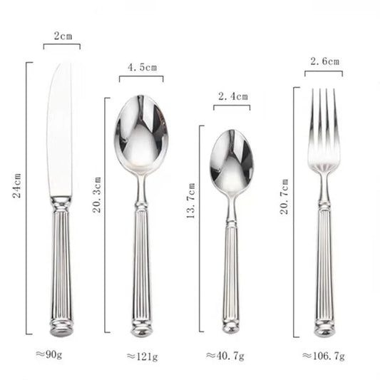 Luxury 18/10 Stainless Steel Cutlery Set - 4pcs - Volaia