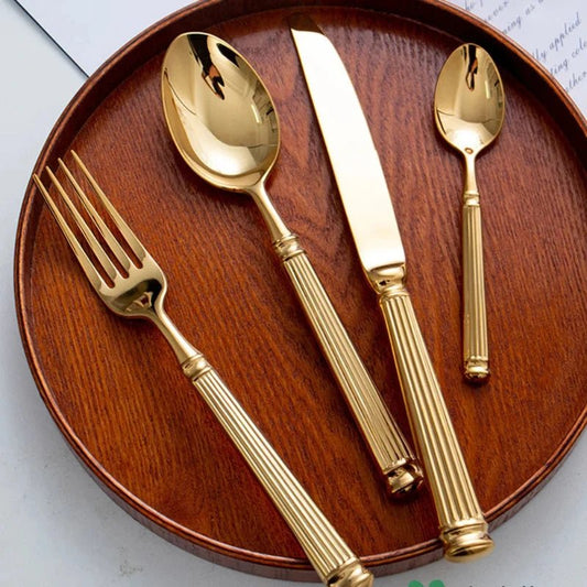 Luxury 18/10 Stainless Steel Cutlery Set - 4pcs - Volaia