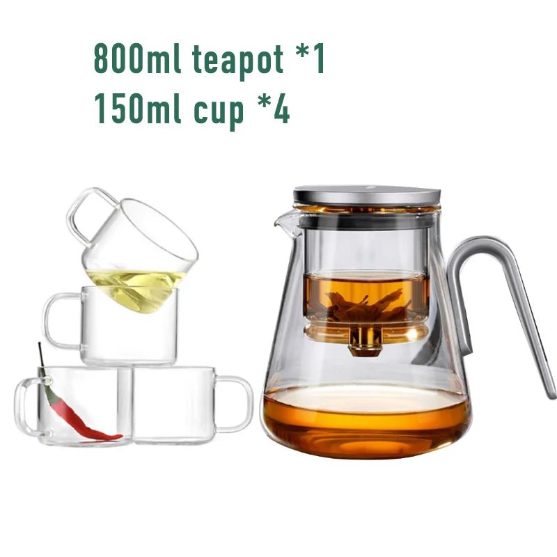 Magnetic Glass Teapot – High - End Tea Set - Volaia