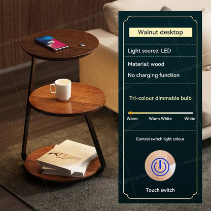 Modern LED Floor Lamp with Shelves - Stylish & Functional - Volaia