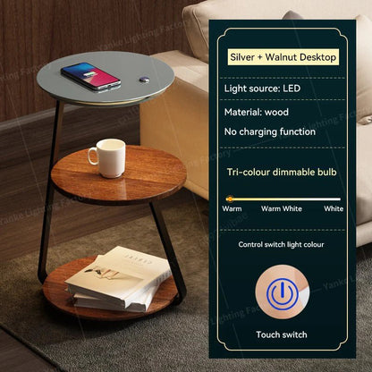 Modern LED Floor Lamp with Shelves - Stylish & Functional - Volaia