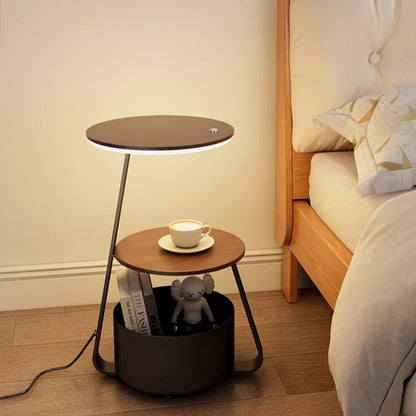Modern LED Floor Lamp with Shelves - Stylish & Functional - Volaia