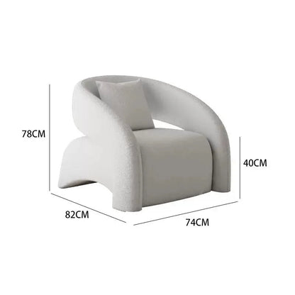 Modern Velvet Lazy Sofa Chair for Living Room - Volaia