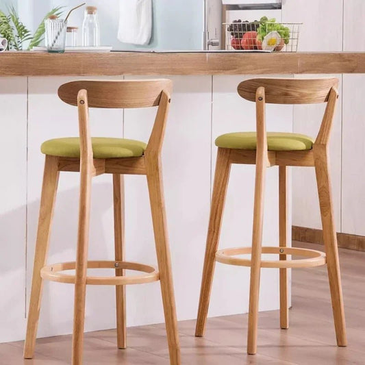 Modern Wooden Bar Stool for Office & Dining - Volaia