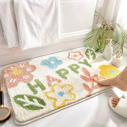 Non - Slip Suede Rug Soft and Safe Bathroom Mat - Volaia