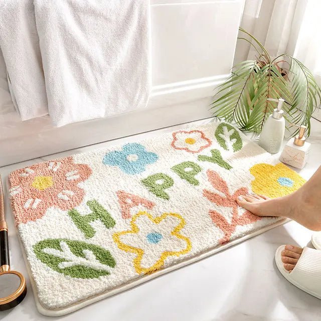 Non - Slip Suede Rug Soft and Safe Bathroom Mat - Volaia