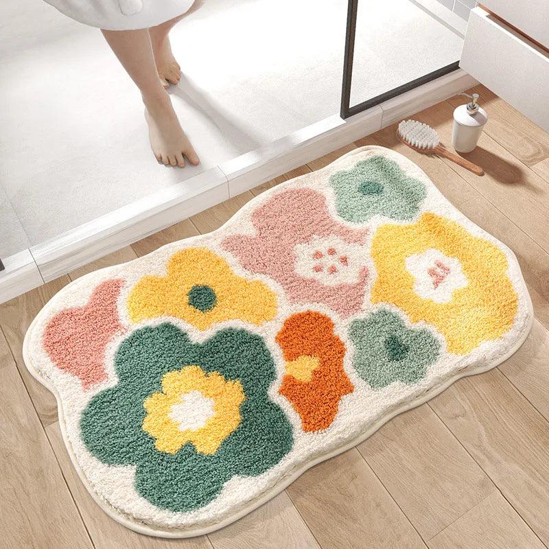 Non - Slip Suede Rug Soft and Safe Bathroom Mat - Volaia