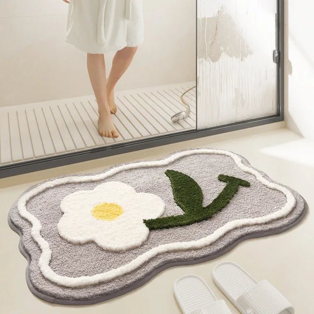 Non - Slip Suede Rug Soft and Safe Bathroom Mat - Volaia
