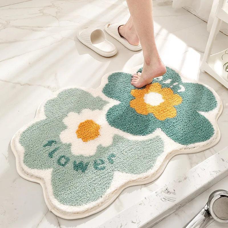 Non - Slip Suede Rug Soft and Safe Bathroom Mat - Volaia