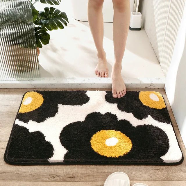 Non - Slip Suede Rug Soft and Safe Bathroom Mat - Volaia