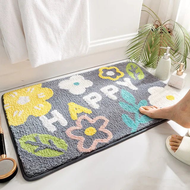 Non - Slip Suede Rug Soft and Safe Bathroom Mat - Volaia