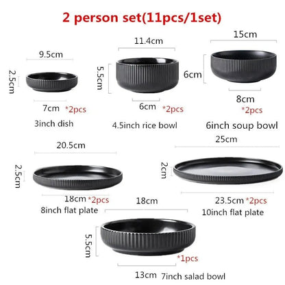 Nordic Matte Glazed Ceramic Dinnerware Set - Volaia
