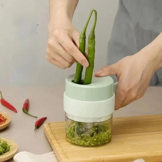 Portable USB Mini Food Chopper 4 - in - 1 - Volaia