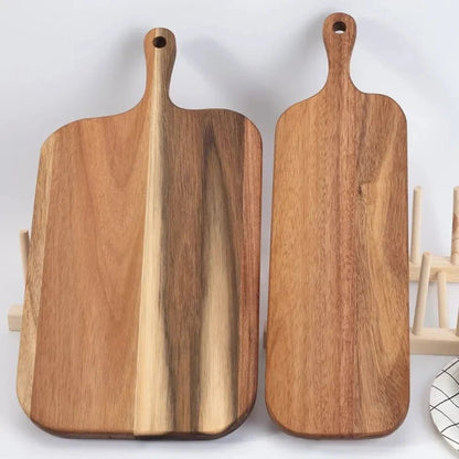 Premium Wooden Charcuterie and Cheese Board with Handle - Volaia