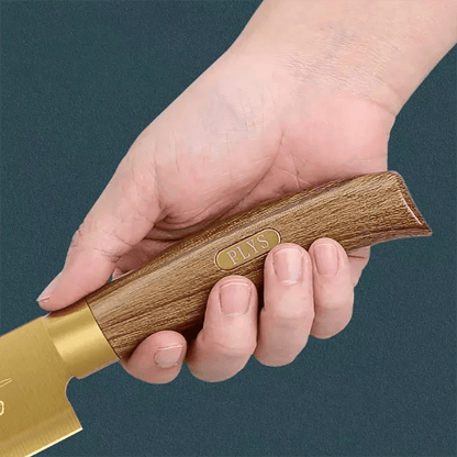Rose Gold Titanium Chef's Knife Set - Premium Stainless Steel - Volaia