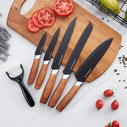Stainless Steel Kitchen Knife Set Precision Blades Elegant Design - Volaia